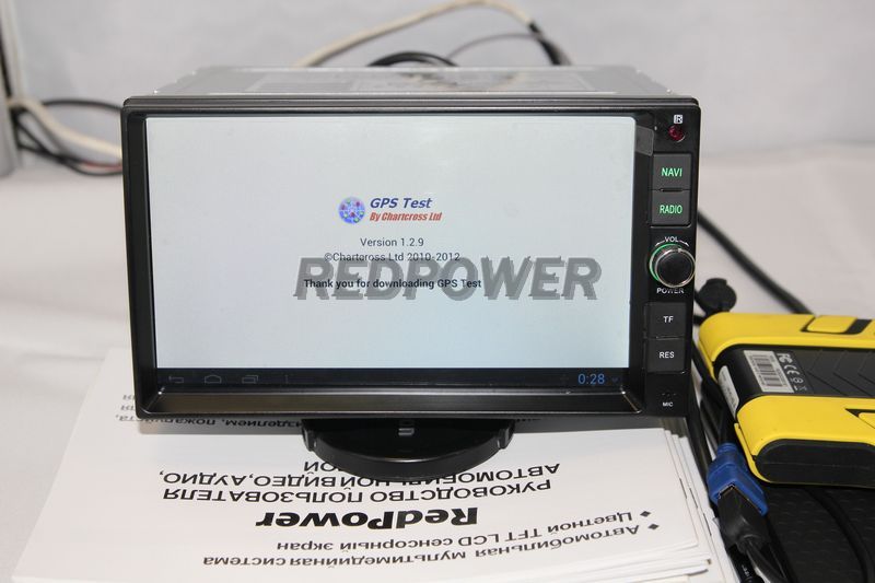  GPS тест автомагнитолы RedPower
