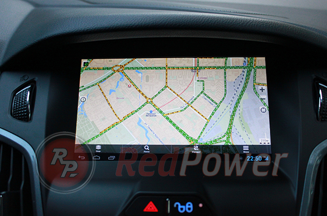 Навигация по картам на автомагнитоле RedPower