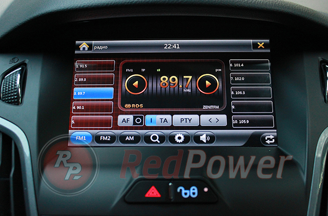 Настройки радио на автомагнитоле RedPower 