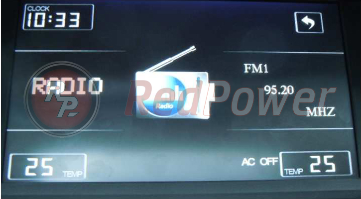 Настройки радио в магнитоле RedPower для Honda Accord