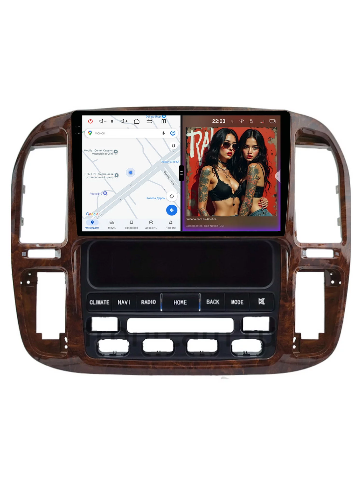 Автомагнитола RedPower 85683TOP для Toyota Land Cruiser 100 и Lexus LX470 (1998-2002) для авто с цветным экраном Автомагнитола RedPower 85683TOP для Toyota Land Cruiser 100 и Lexus LX470 (1998-2002) для авто с цветным экраном