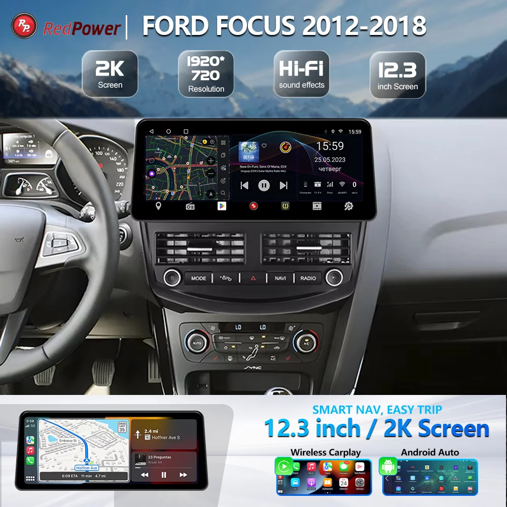 Автомагнитола RedPower 85150XLB для Ford Focus 3-поколение (01.2010-10.2019)