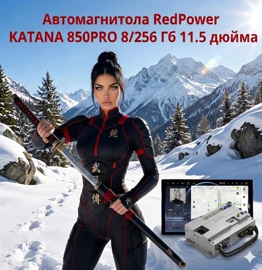 Автомагнитола RedPower KATANA 850PRO 8/256 Гб 11.5 дюйма (без рамки и проводки) Автомагнитола RedPower KATANA 850PRO 8/256 Гб 11.5 дюйма (без рамки и проводки)