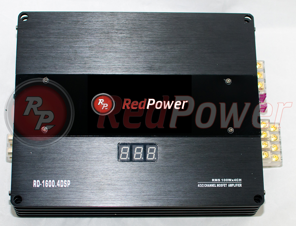 усилитель с DSP процессором на 4 канала Redpower 1600