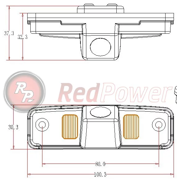 Размеры камеры парковки RedPower SUB108P Premium Размеры камеры парковки RedPower SUB108P Premium