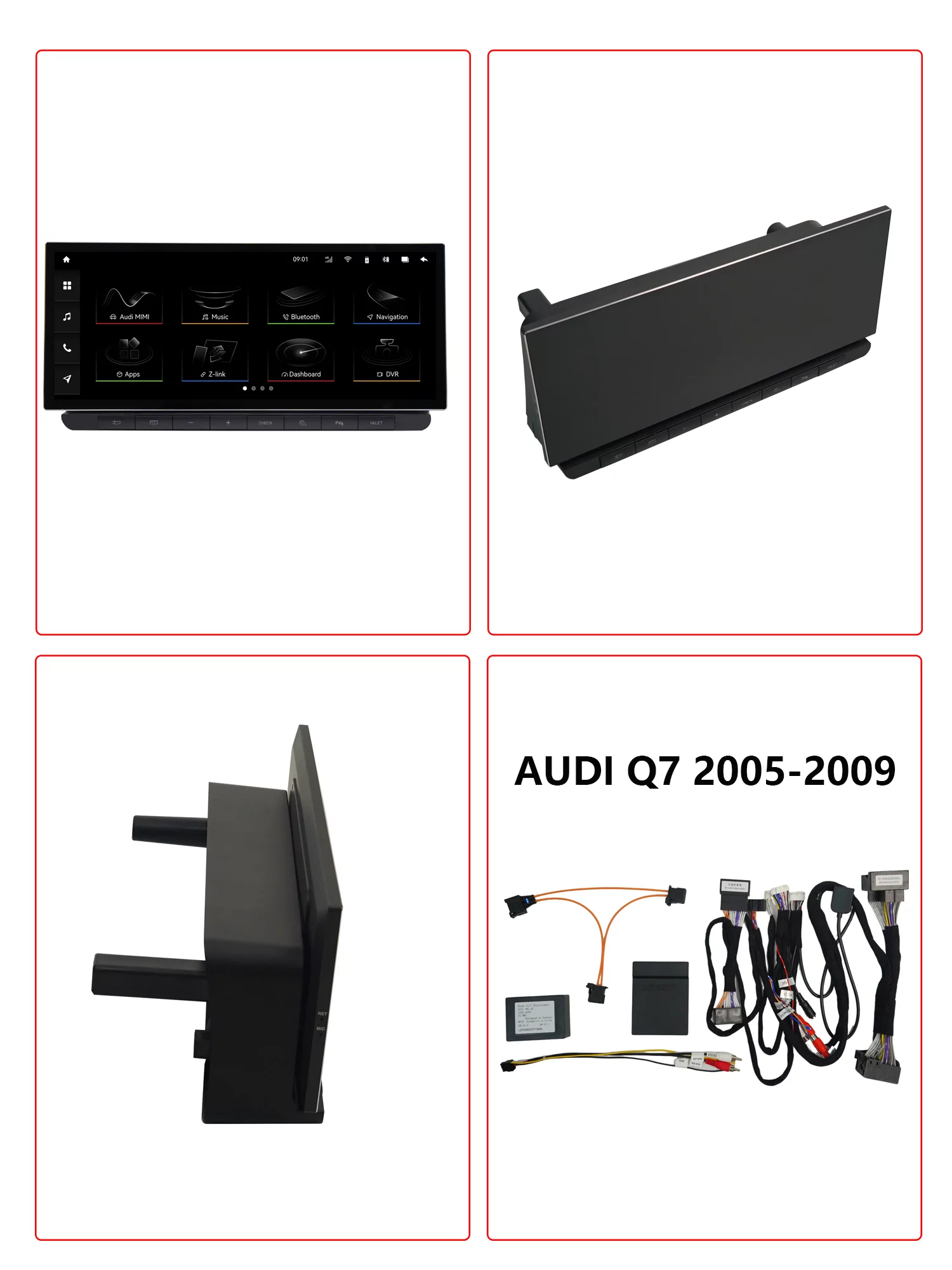 [Автомагнитола RedPower 85252XLL SPLIT для Audi Q7 (2005-2009)