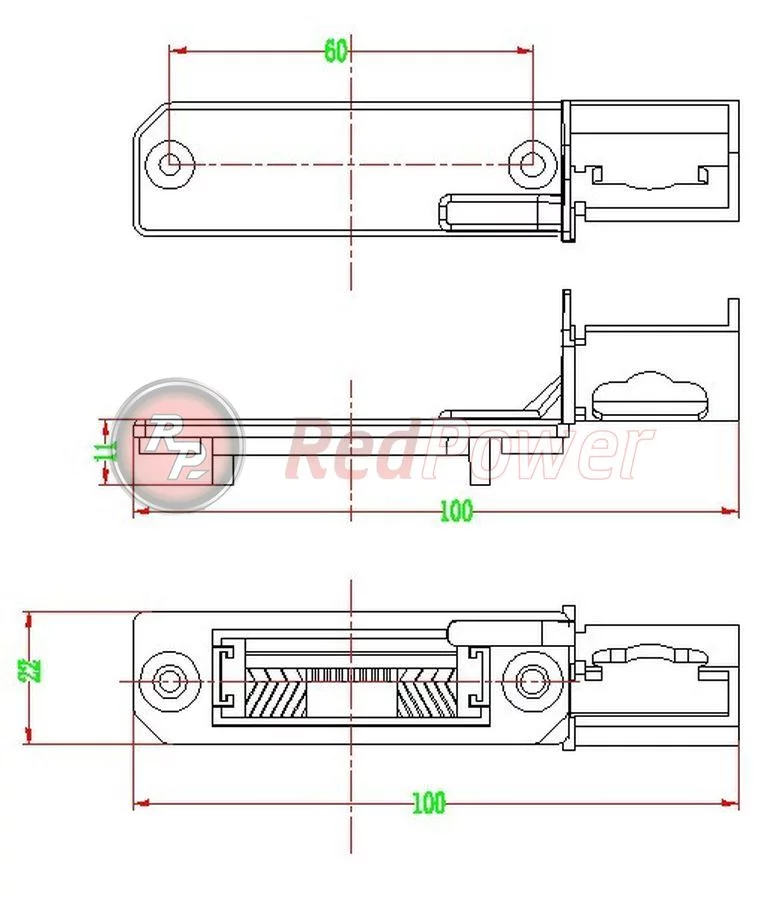 Размеры камеры заднего хода RedPower VW148P Premium Размеры камеры заднего хода RedPower VW148P Premium