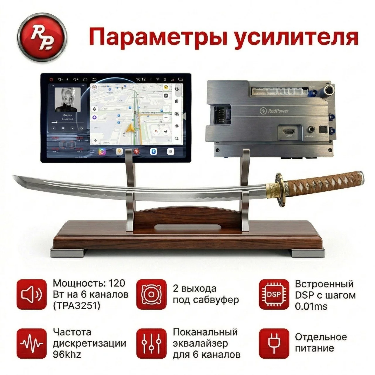 Автомагнитола RedPower KATANA 850PRO 8/256 Гб 11.5 дюйма (без рамки и проводки) Автомагнитола RedPower KATANA 850PRO 8/256 Гб 11.5 дюйма (без рамки и проводки)