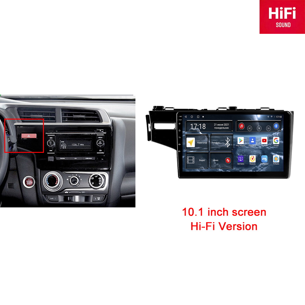 Автомагнитола RedPower 75236 Hi-Fi для Honda Jazz (09.2015-08.2017), Fit (01.2014-06.2017)
