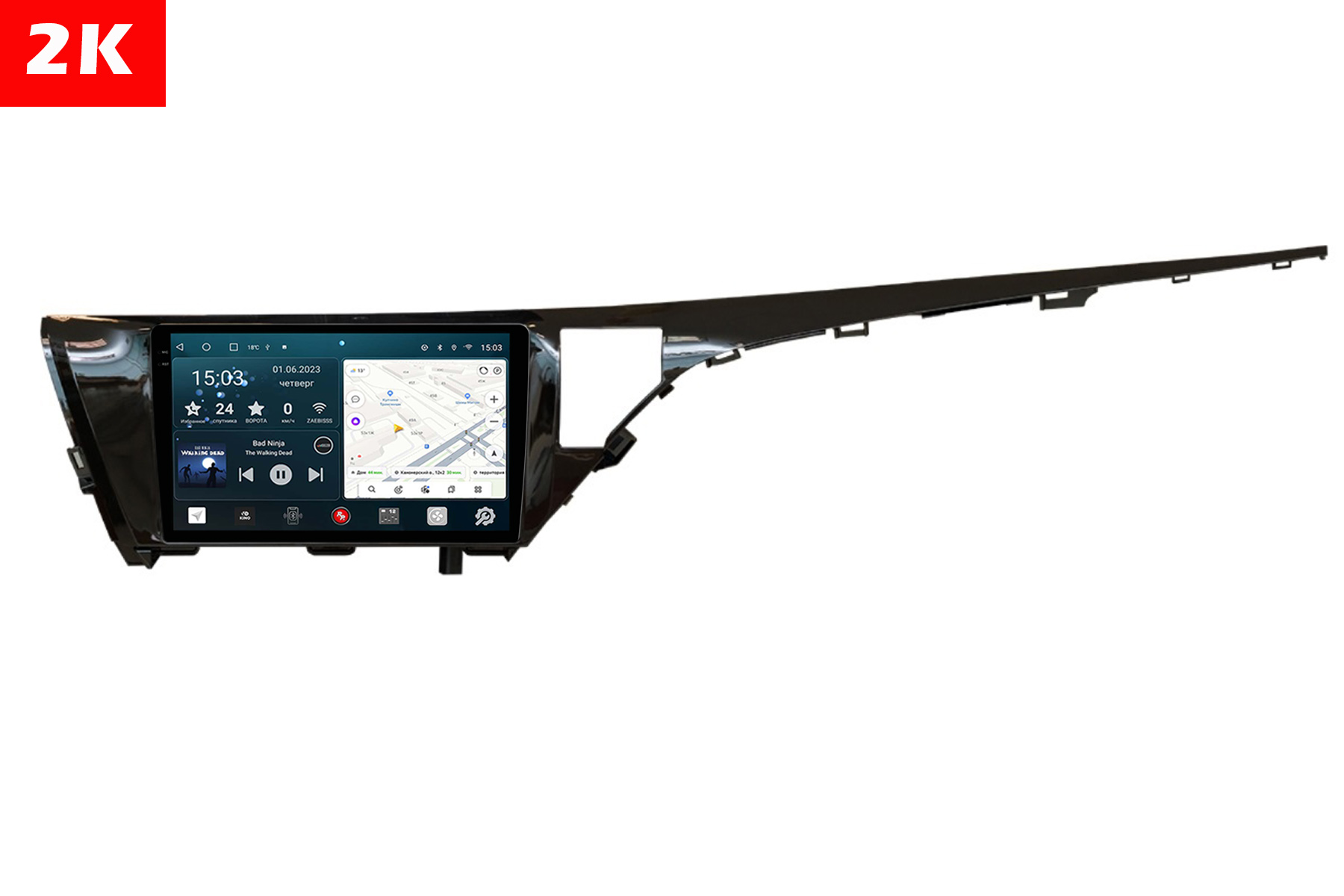 Автомагнитола с 2K экраном RedPower 71331 Slim для Toyota Camry XV70 (01.2017-03.2021)