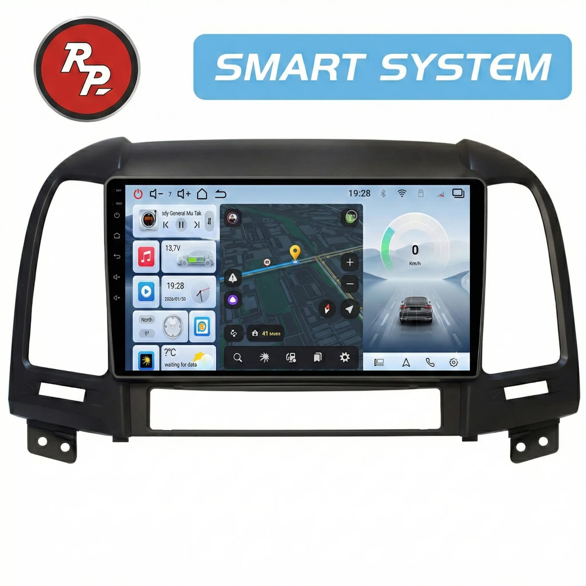Автомагнитола RedPower 80008 для Hyundai Santa Fe 2-поколение CM (01.2006-08.2012)