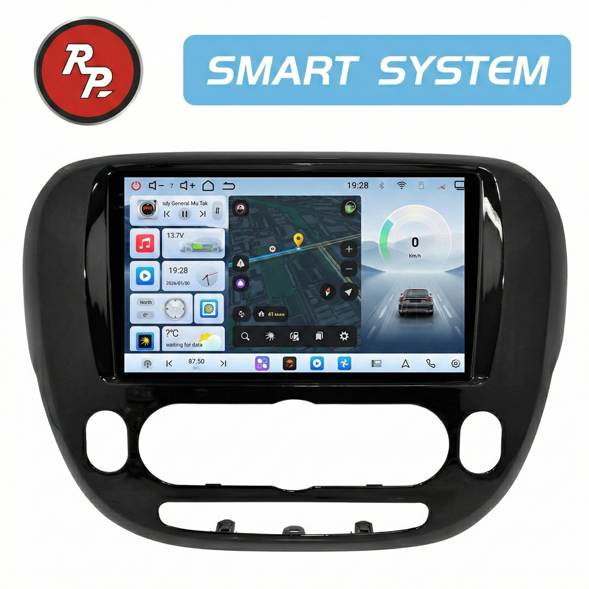 Автомагнитола RedPower 80044G для KIA Soul 2-поколение PS с кондиционером (04.2014-12.2019) глянцевая Автомагнитола RedPower 80044G для KIA Soul 2-поколение PS с кондиционером (04.2014-12.2019) глянцевая