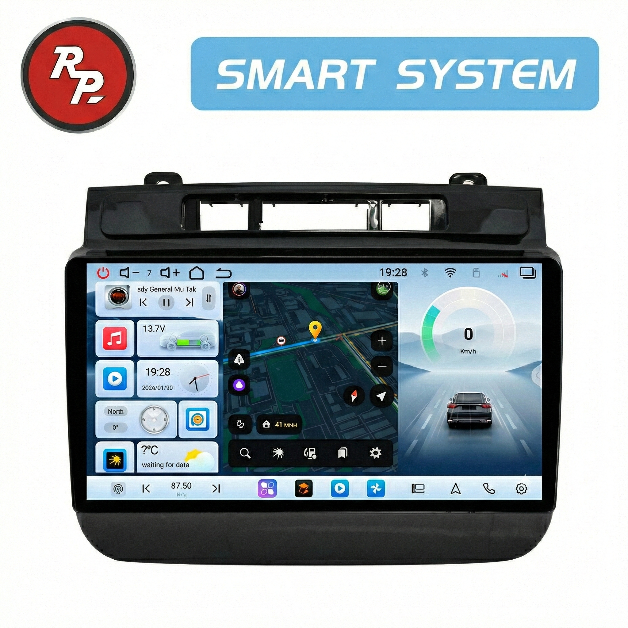 Автомагнитола RedPower 80143 для Volkswagen Touareg 2-поколение NF, FL (02.2010-07.2018) глянец с 3 кнопками