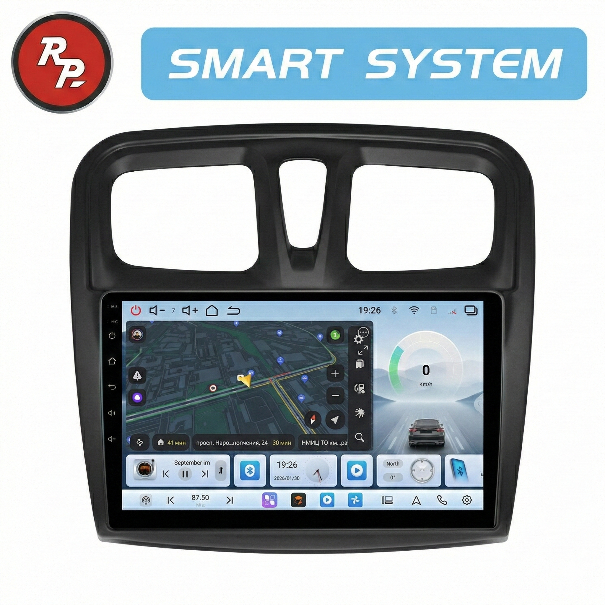 Автомагнитола RedPower 80158 для Renault Logan (03.2014-12.2018), Sandero (09.2012-12.2018)