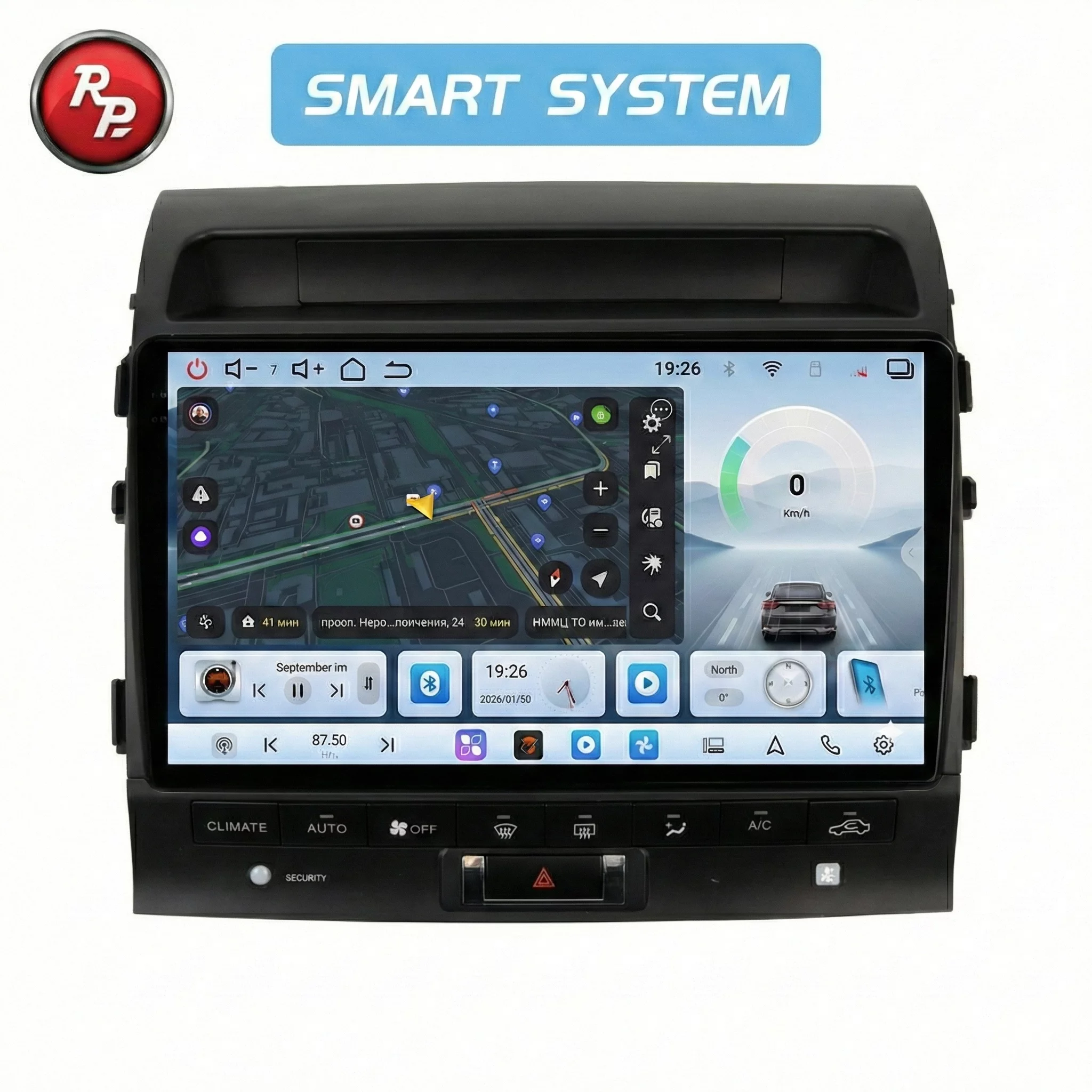 Автомагнитола RedPower 80202M для Toyota Land Cruiser 200 11-поколение (09.2007-2009) с климат-контролем на магнитоле