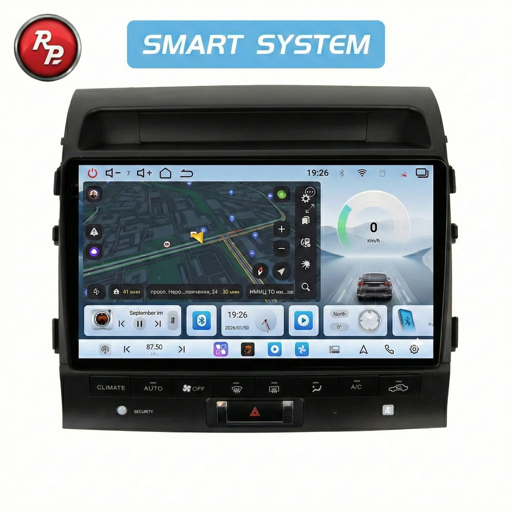 Автомагнитола RedPower 80204M для Toyota Land Cruiser 200 11-поколение (2013-2015) с климат-контролем на магнитоле