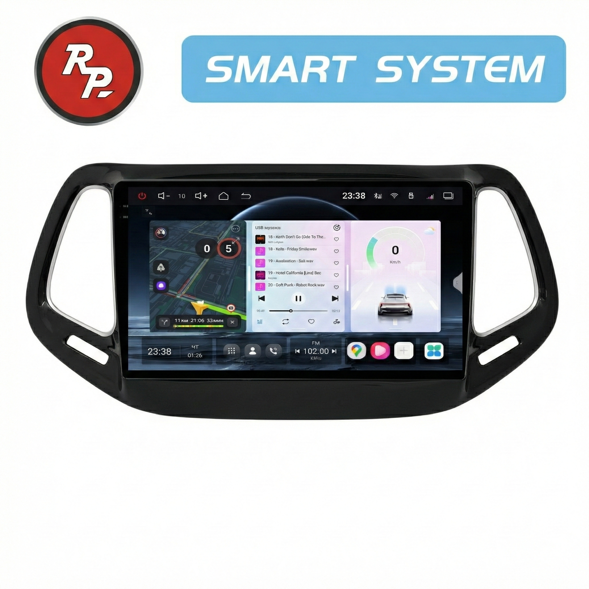 Автомагнитола RedPower 80315 для Jeep Compass 2-поколение с маленьким дисплеем (09.2016-н.в)