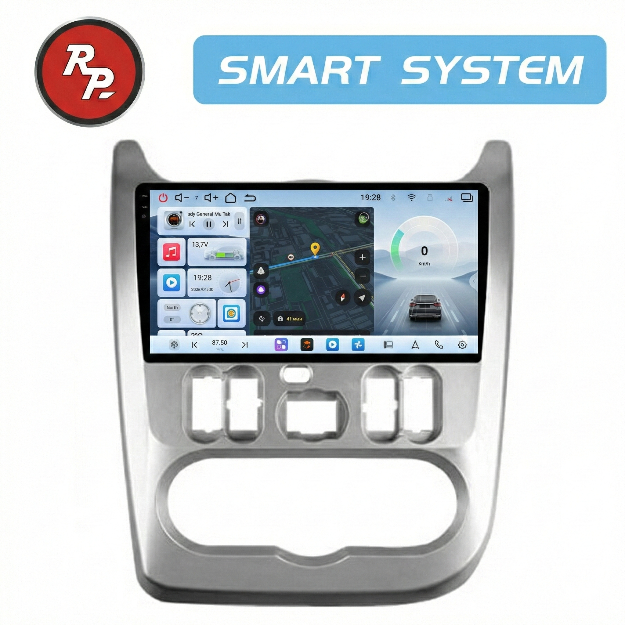 Автомагнитола RedPower 80357 для Renault Logan 1-поколение, рестайлинг (09.2009-06.2016), Sandero 1-поколение (12.2009-08.2014)
