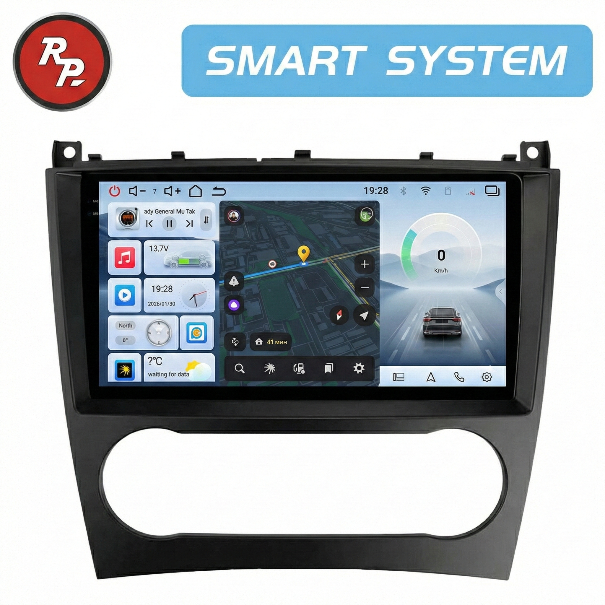 Автомагнитола RedPower 80369 для Mercedes-Benz C-Class 2-поколение, рестайлинг W203 (03.2004-02.2007) Автомагнитола RedPower 80369 для Mercedes-Benz C-Class 2-поколение, рестайлинг W203 (03.2004-02.2007)