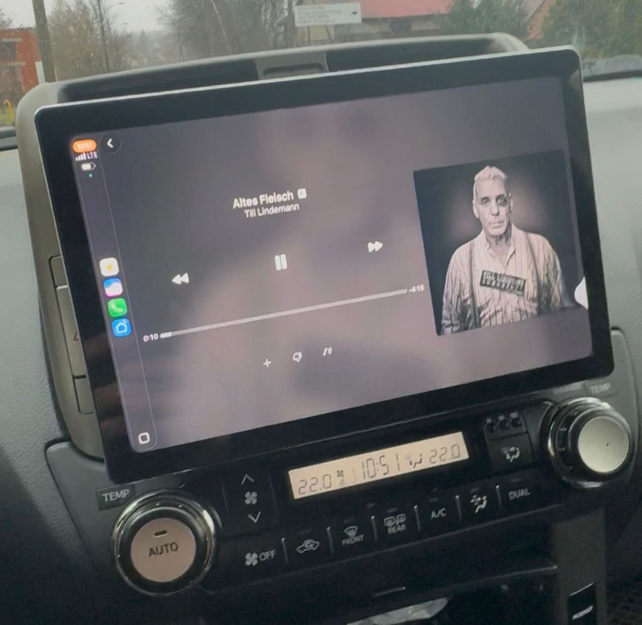 Установленная Автомагнитола RedPower 85065GPROplus для Toyota Land Cruiser Prado 150 (09.2009-10.2013) с экраном 11.5 дюйма