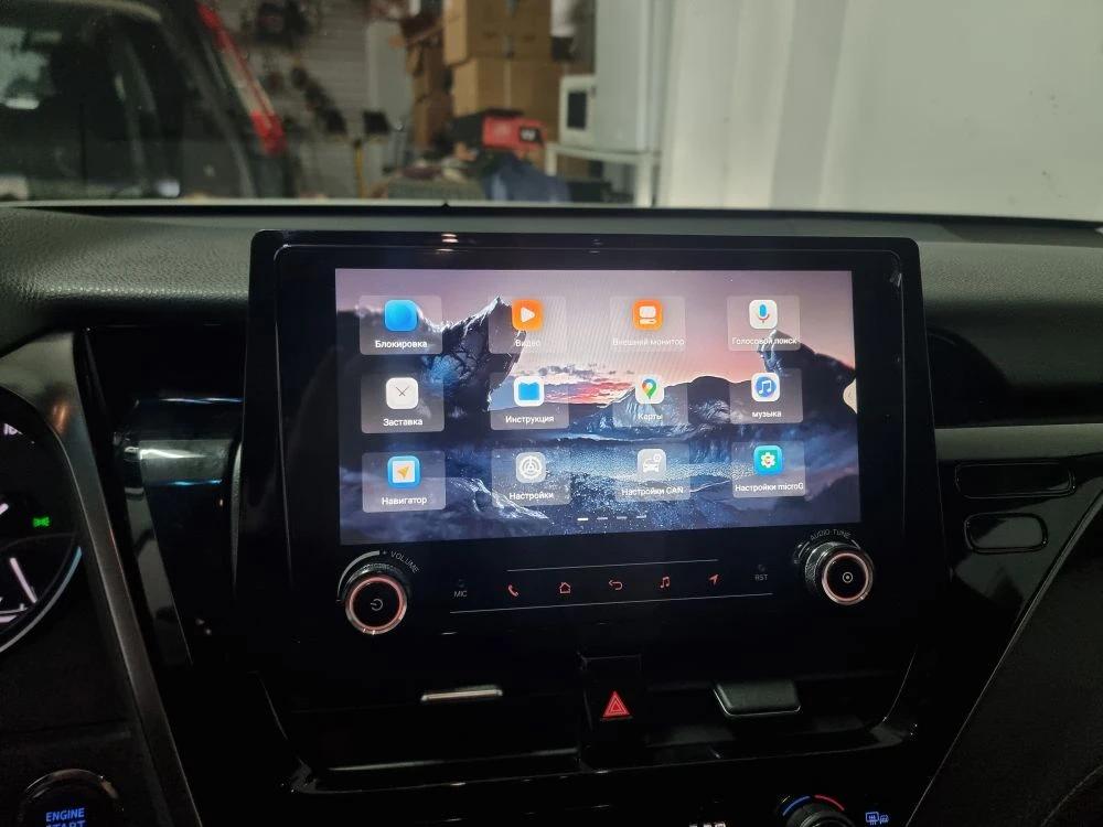 Установленная автомагнитола RedPower 85333PROmax для Toyota Camry XV70 9-поколение, рестайлинг (11.2020-н.в.) глянец