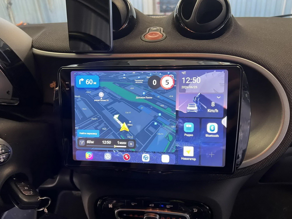Установленная Автомагнитола RedPower 85371 для Mercedes-Benz Smart 3 (2014-2020)