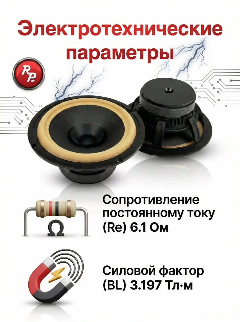 Широкополосные динамики RedPower BF6 (6.5') Широкополосные динамики RedPower BF6 (6.5')