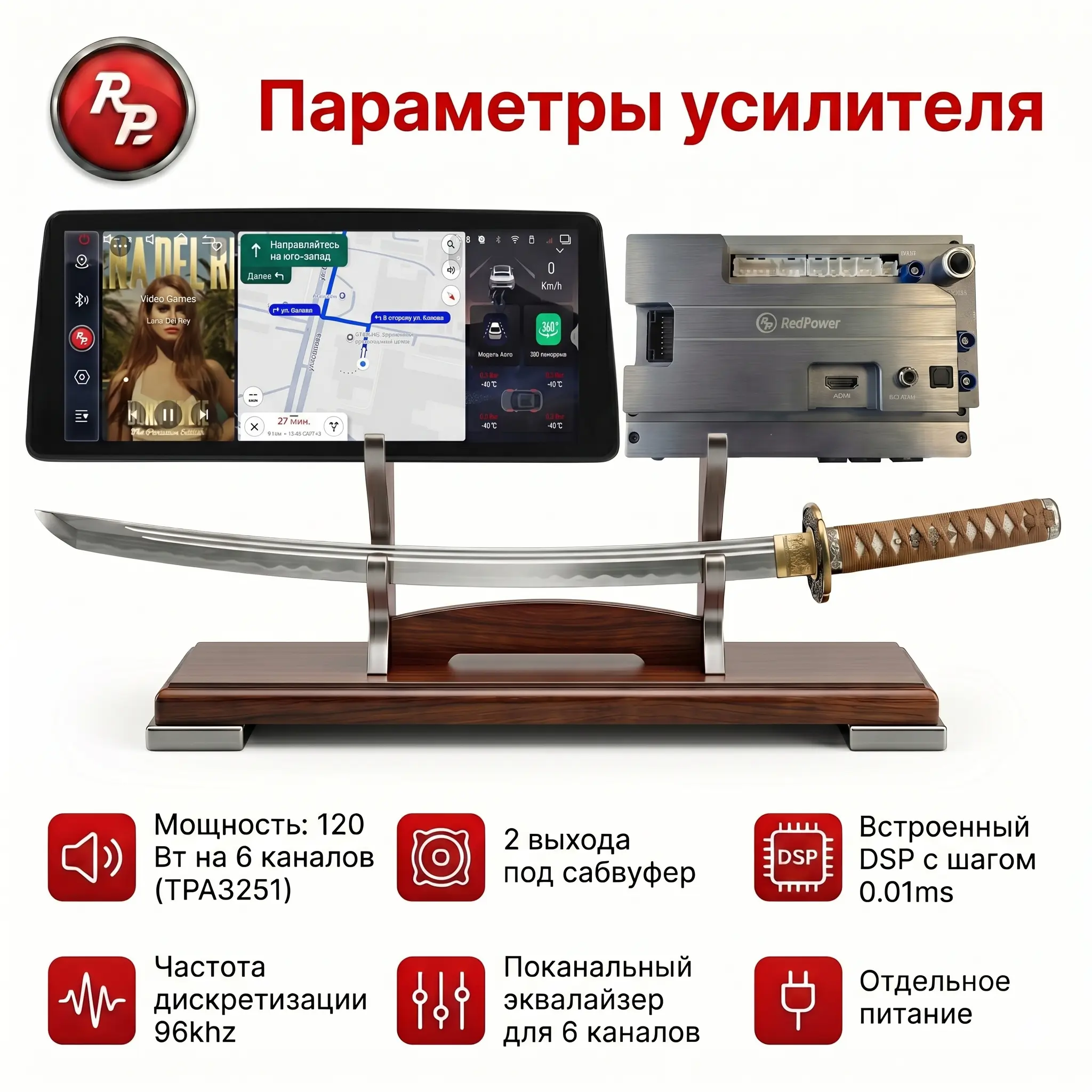 Автомагнитола RedPower KATANA 850PRO 8/256 Гб 12,3 дюйма BMW Style (без рамки и проводки) Автомагнитола RedPower KATANA 850PRO 8/256 Гб 12,3 дюйма BMW Style (без рамки и проводки)