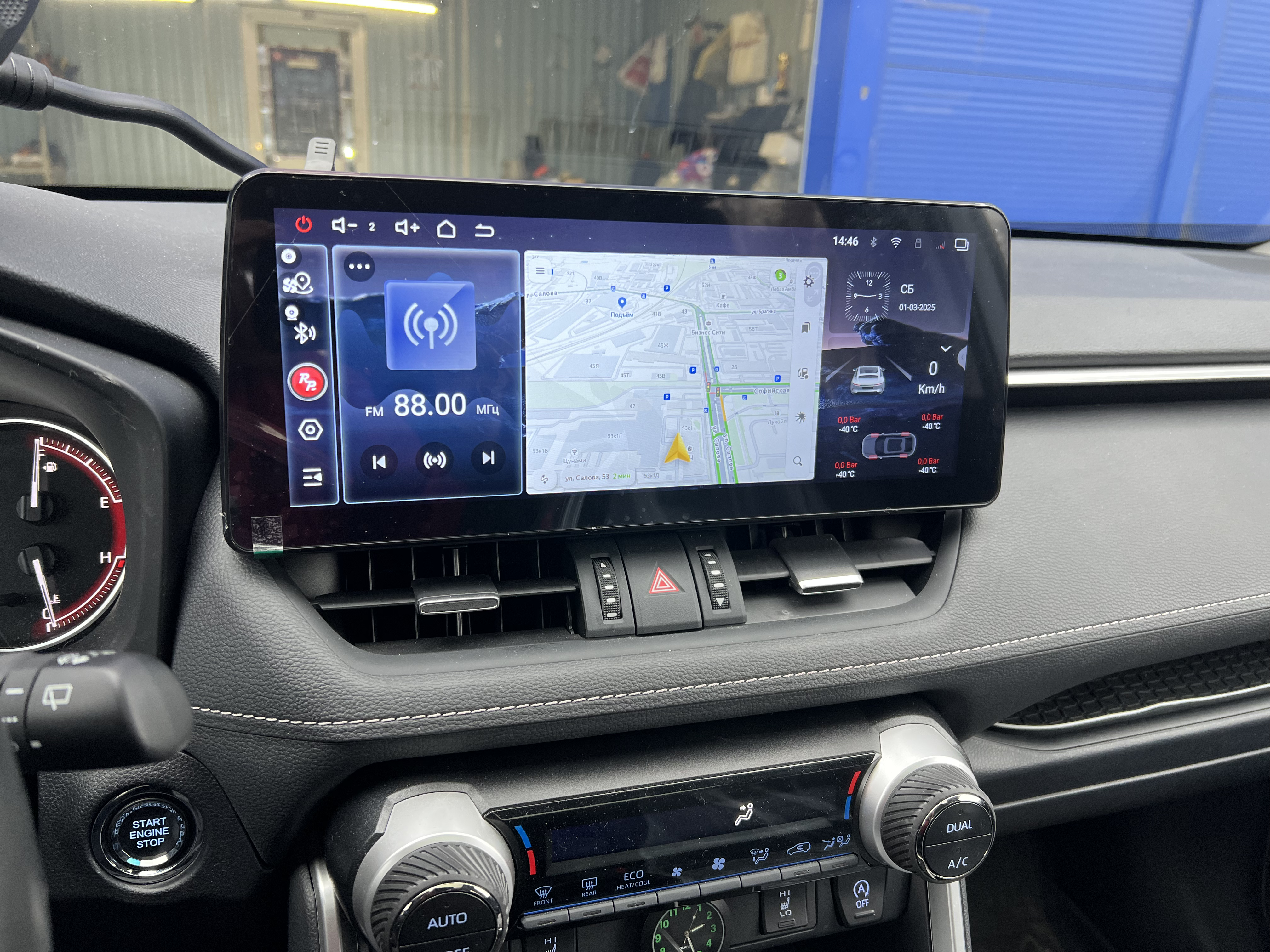 Установленная Автомагнитола RedPower 850PROplus - 12/256 Гб 12,3' XLB SPLIT (BMW Style) без рамки и проводки