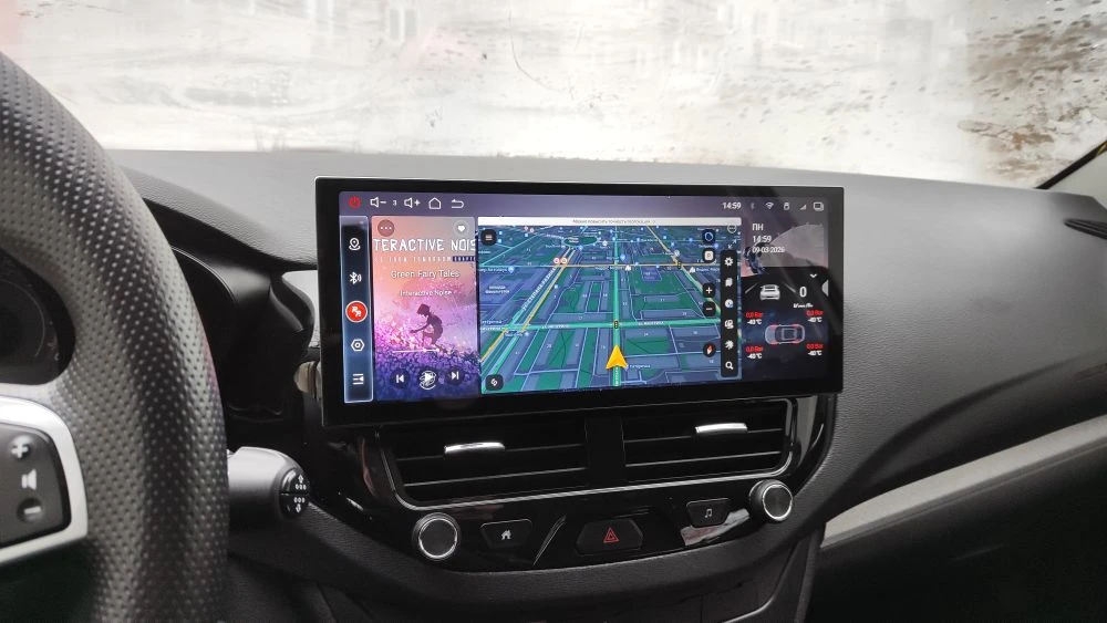 Установленная Автомагнитола RedPower 850PROmax - 16/512 Гб 12,3' XLA SPLIT (Audi Style) 4K (без рамки и проводки)