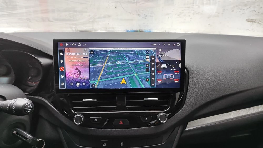 Установленная Автомагнитола RedPower 850PRO - 8/256 Гб 12,3' XLA SPLIT (Audi Style) 4K (без рамки и проводки)