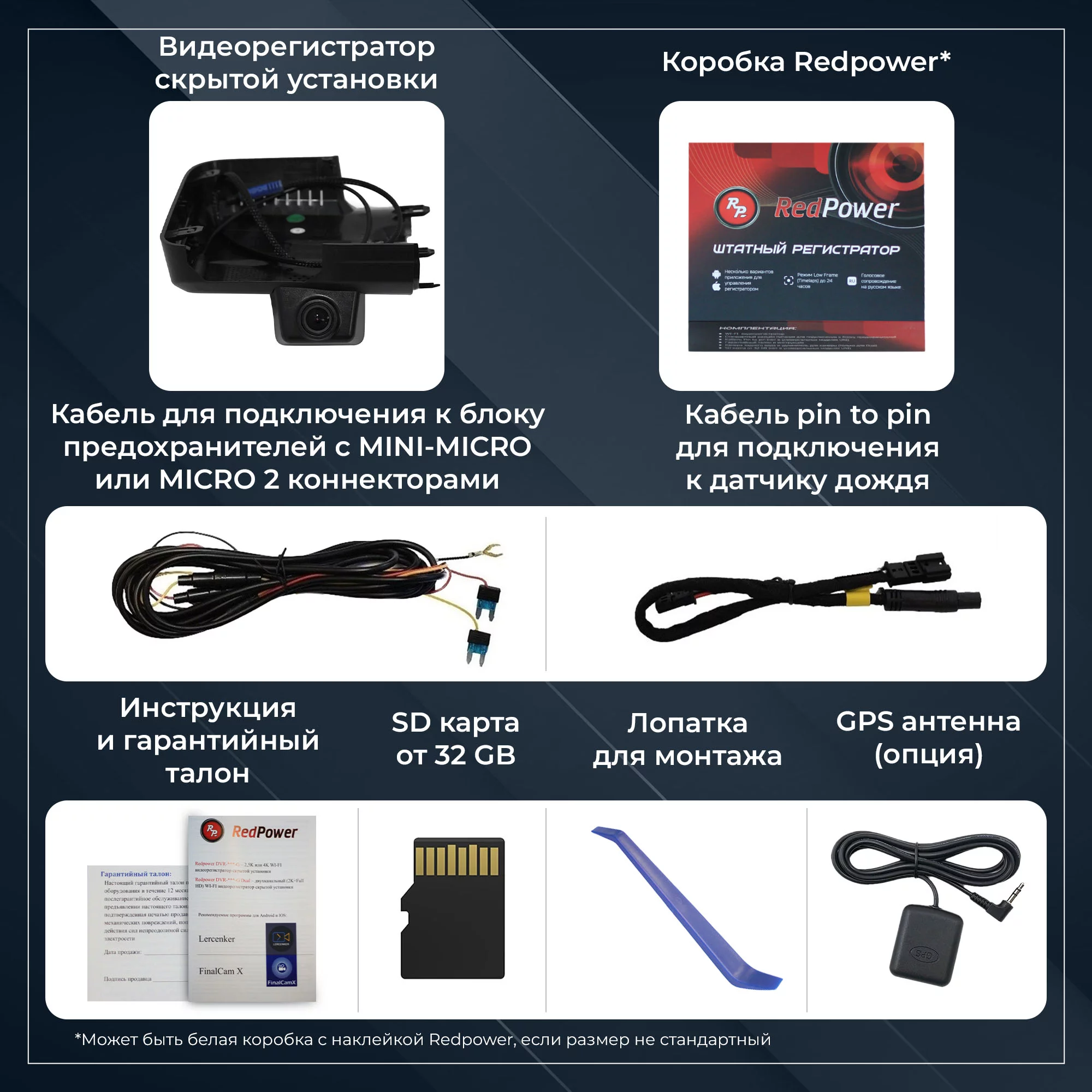 Штатный видеорегистратор RedPower DVR-CT5-G для Chery Tiggo 7 и 8 (большой короб с заглушкой под оригинальный регистратор) Штатный видеорегистратор RedPower DVR-CT5-G для Chery Tiggo 7 и 8 (большой короб с заглушкой под оригинальный регистратор)