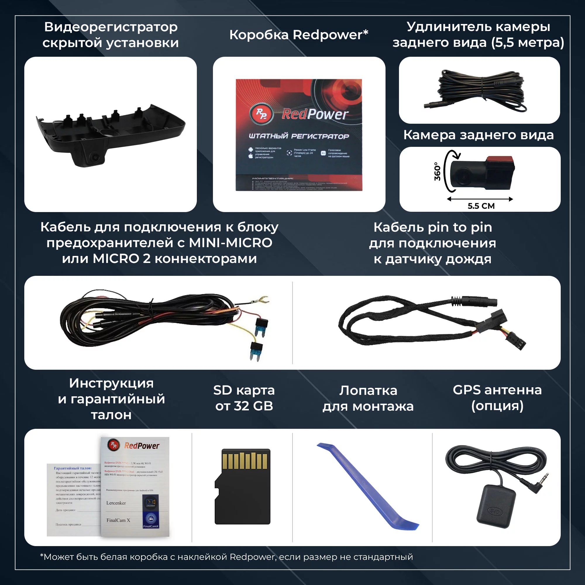 Штатный двухканальный видеорегистратор RedPower DVR-HV10-G DUAL для Haval H5 (2023+) Штатный двухканальный видеорегистратор RedPower DVR-HV10-G DUAL для Haval H5 (2023+)