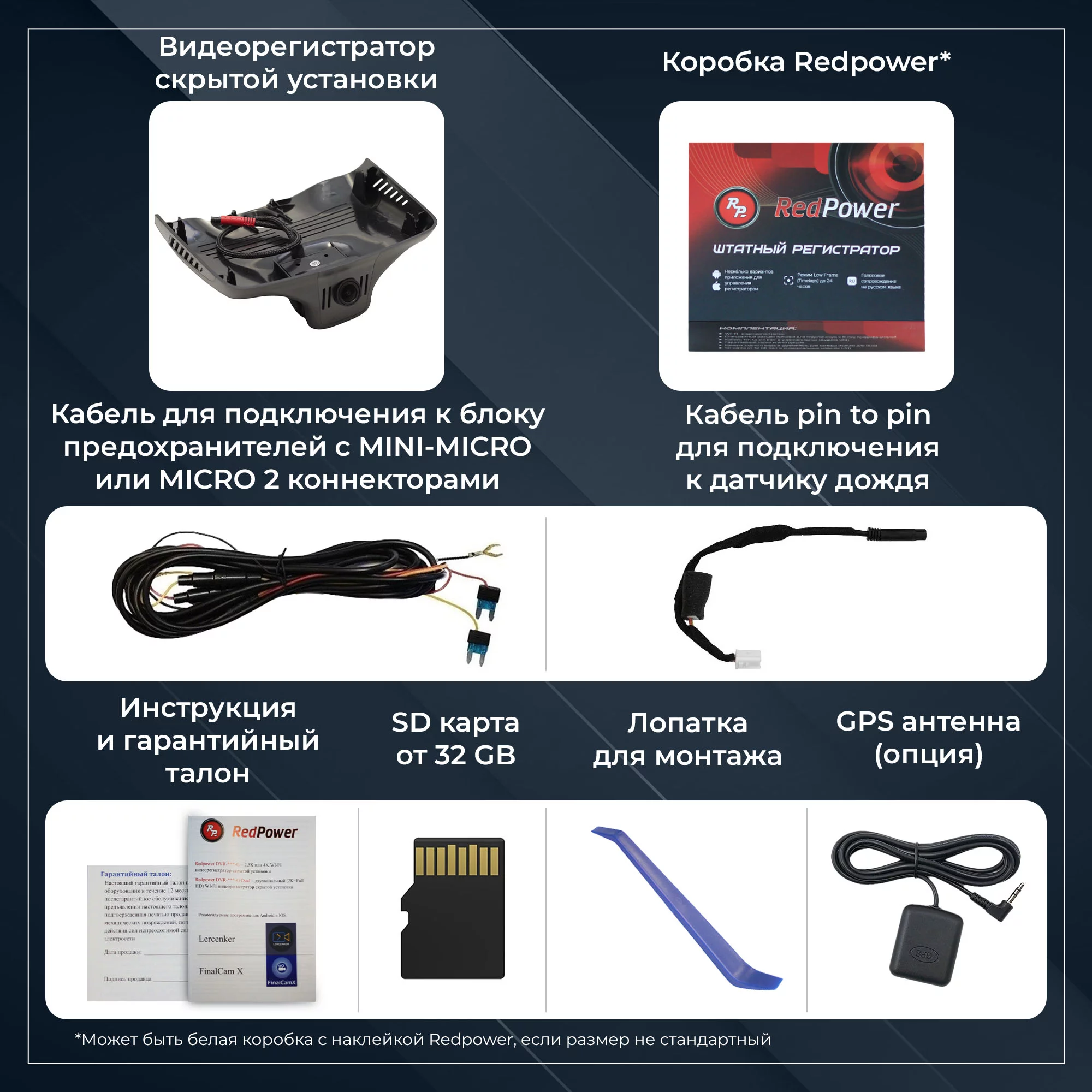 Штатный регистратор для Mercedes C class 2014+ и GLC 2015+ Redpower DVR-MBC2-G