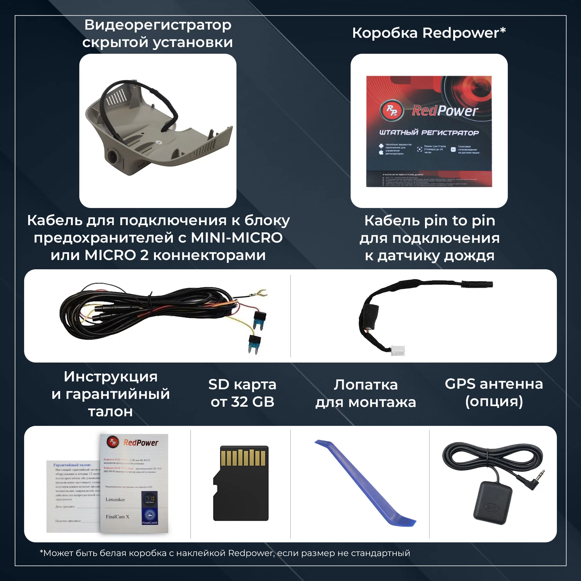 Штатный видеорегистратор Redpower DVR-MBML-G для Mercedes ML и Gl с разъемами питания Штатный видеорегистратор Redpower DVR-MBML-G для Mercedes ML и Gl с разъемами питания