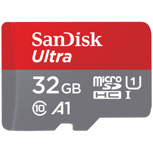 Карта памяти microSDHC UHS-I SanDisk Ultra 80 32 Гб