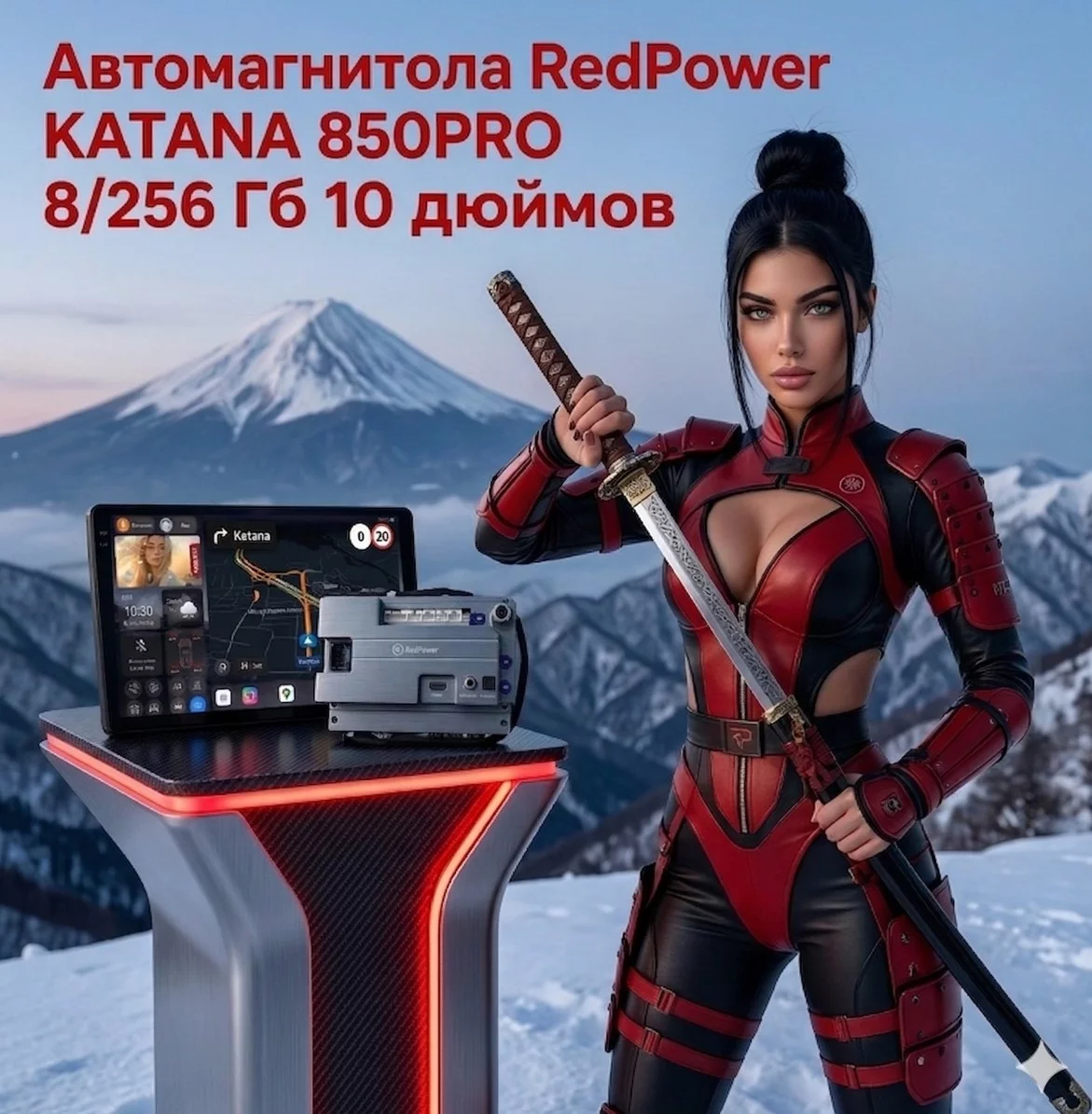 Автомагнитола RedPower KATANA 850PRO 8/256 Гб 10 дюймов (без рамки и проводки) Автомагнитола RedPower KATANA 850PRO 8/256 Гб 10 дюймов (без рамки и проводки)