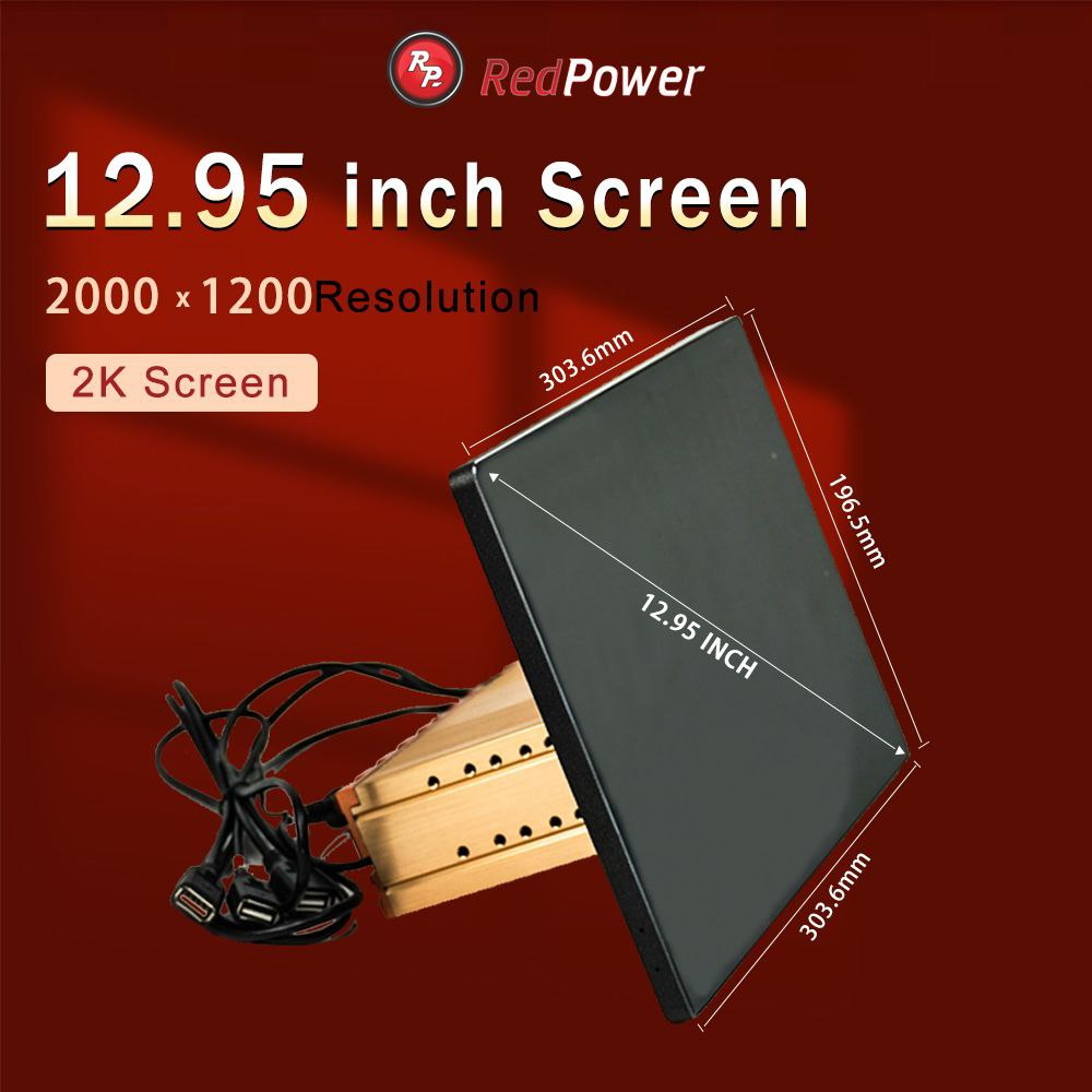 Автомагнитола RedPower S750 с 2К экраном 13.8' (дисплей 12.9') для установочного комплекта 9 и 10 дюймов